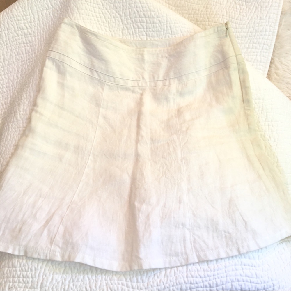 Talbots's Irish Linen Snow White Skirt (6P) OBO